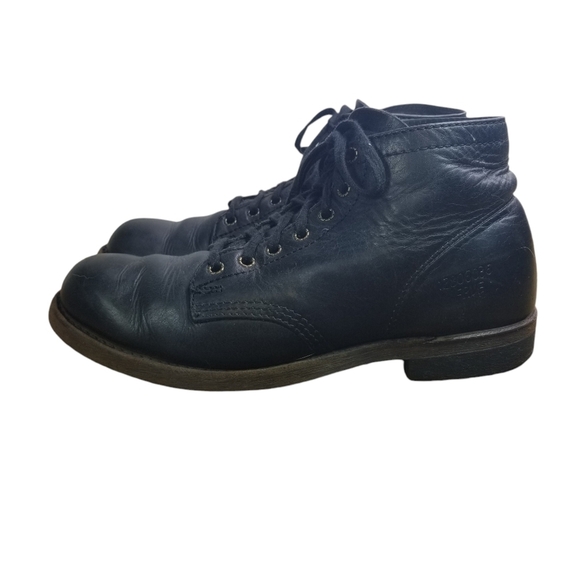 Frye Prison black lace up oil resistant ankle boots men 7.5 - Picture 1 of 11